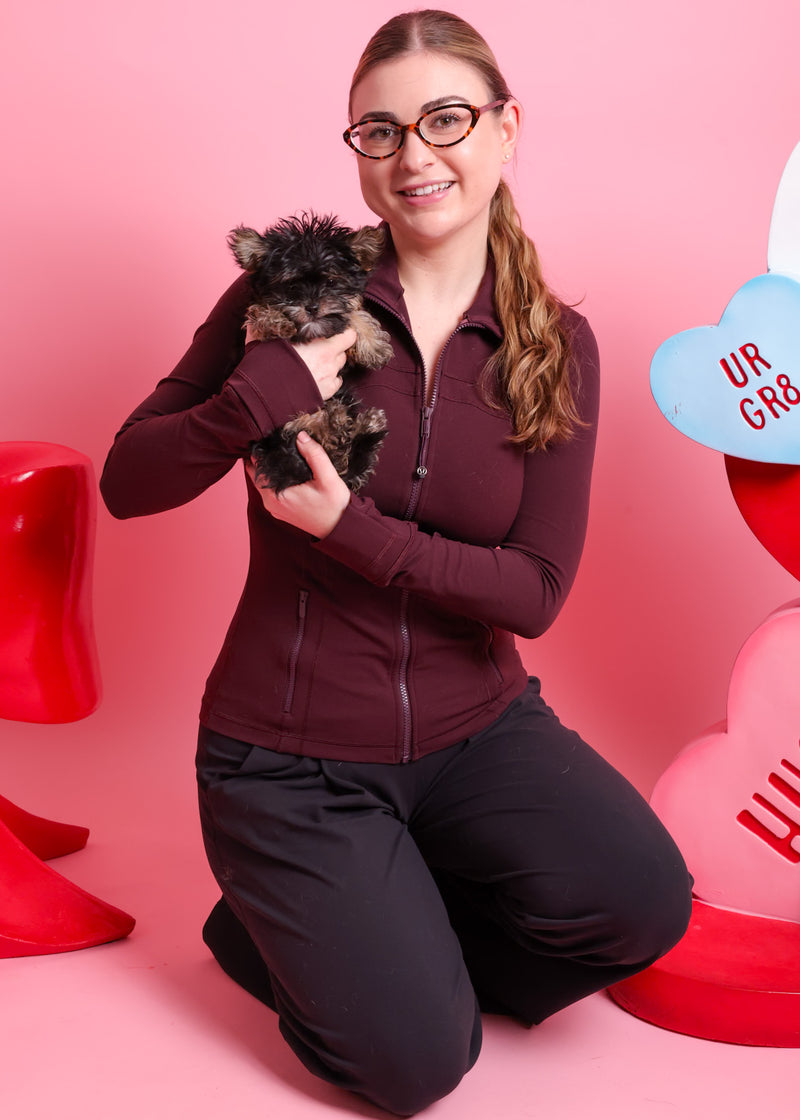 Professional Valentine's backdrop portrait
